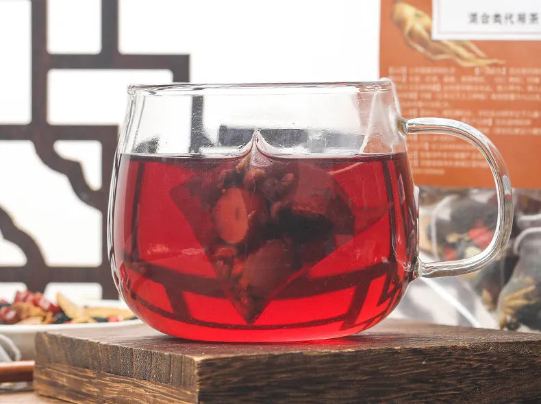 Ginseng black wolfberry tea with 40 individual 5g tea sachets