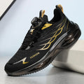 Casual breathable shoes with PU mesh upper, rubber sole, and lace-up front in three colour options