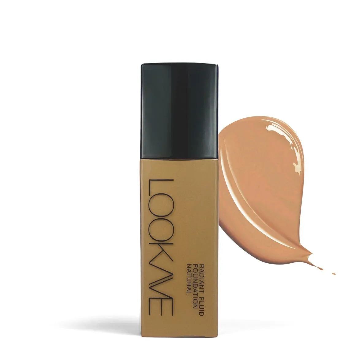LOOKAVE Matte Liquid Foundation bottle in Ivory White shade, 21c net content.