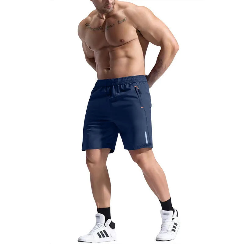 Men's bamboo fibre sports shorts with elastic drawstring waist in nine colour options