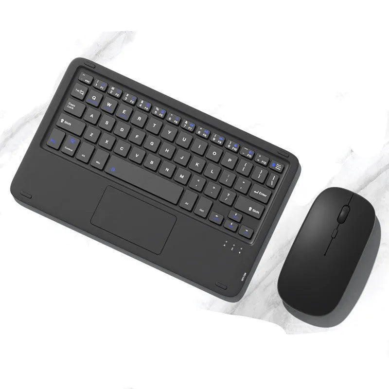 Wireless Bluetooth keyboard and mouse combo in pink, green, black, or white colours for tablets and laptops