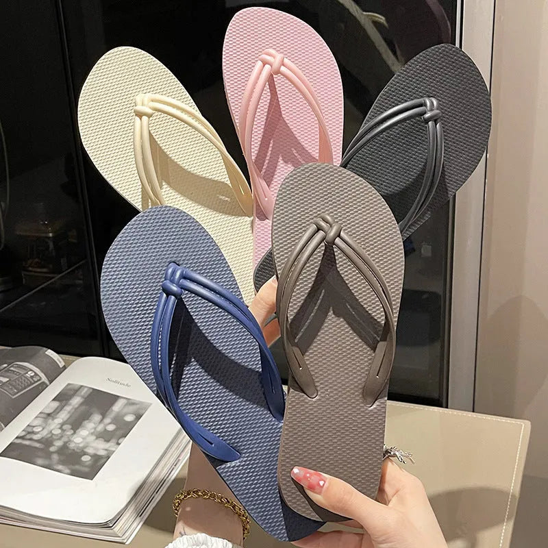 Men's casual PVC flip flops with toe covering design in various colours