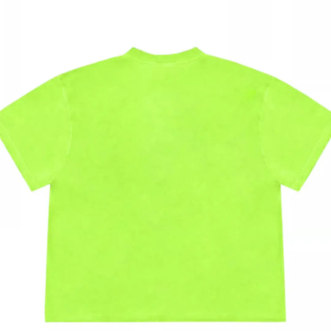 Blueberry fruit patchwork pattern t-shirt in ice oxygen cotton fabric with loose fit and short sleeves
