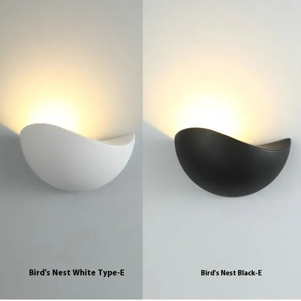 Black Bird's Nest design aluminium alloy LED courtyard lamp with IP65 waterproof rating for outdoor and bedroom use.