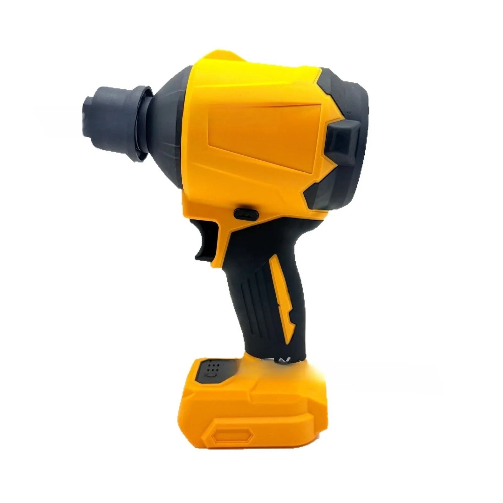 Lithium battery powered air exhauster for household dust and snow removal