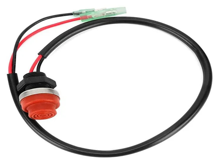 Yamaha outboard motor engine stop kill switch with safety lanyard