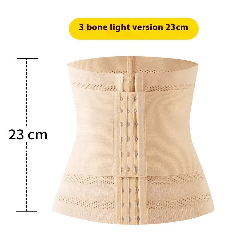 Upgraded belly band in black with double-layer reinforcement and drawstring, 27cm length, nylon fabric