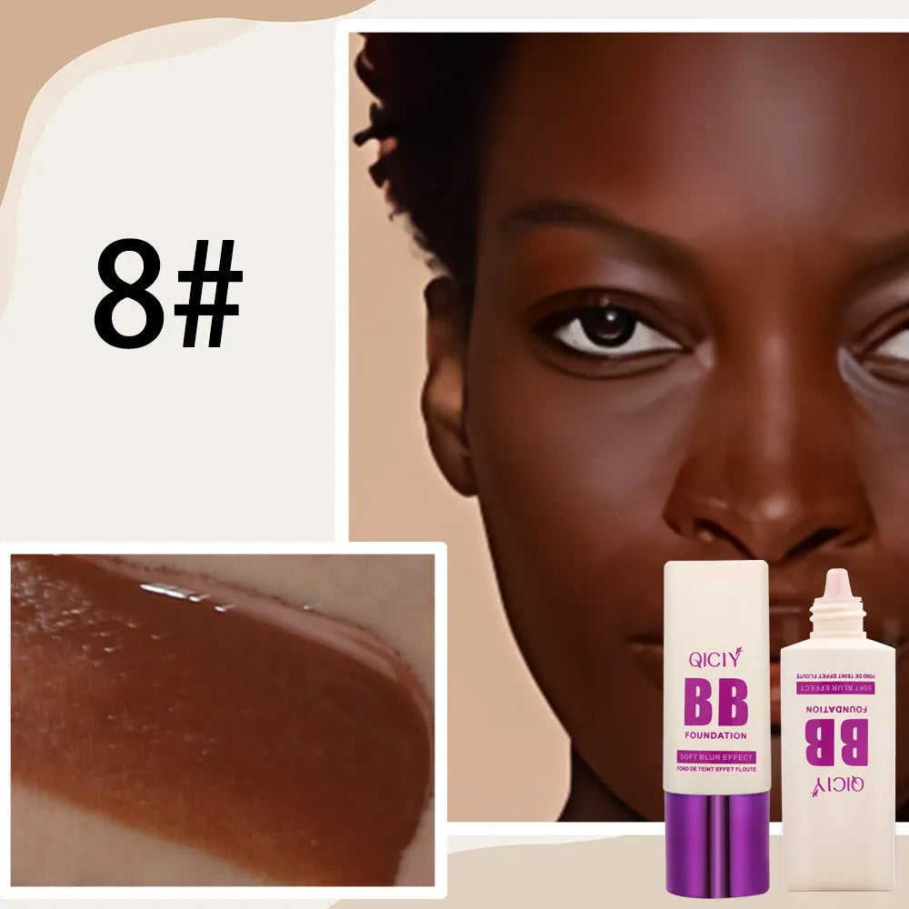 BB cream foundation concealer in a feeding bottle with ten shade options for brightening and repair.