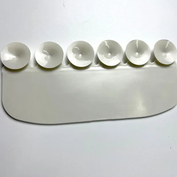 White PVC toilet training splash guard for children's potty training to prevent urine splashing