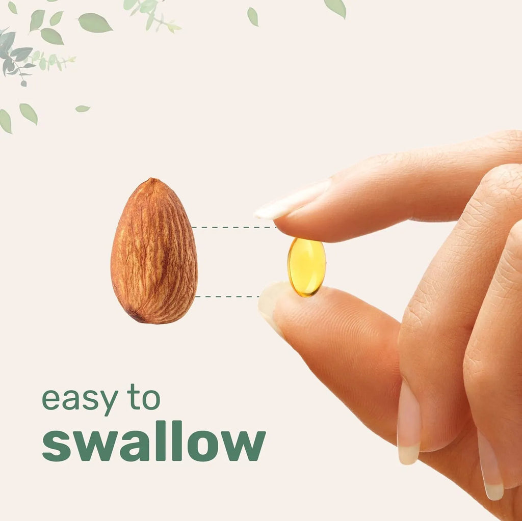 Butter Black Seed Oil softgel capsules supplement bottle showing 180 or 300 tablet pack options.