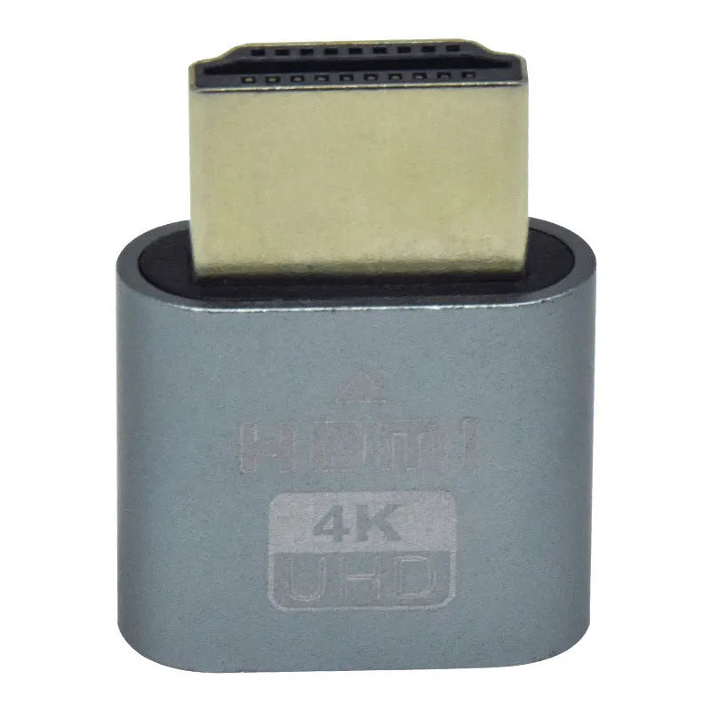 HDMI graphics card dummy plug with virtual display function in multiple metal interface colours