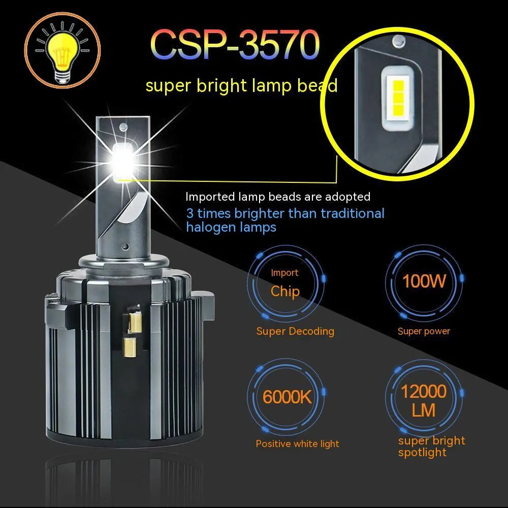 Golf 7 Xia Lang specific LED low beam headlight bulb with aviation aluminium housing