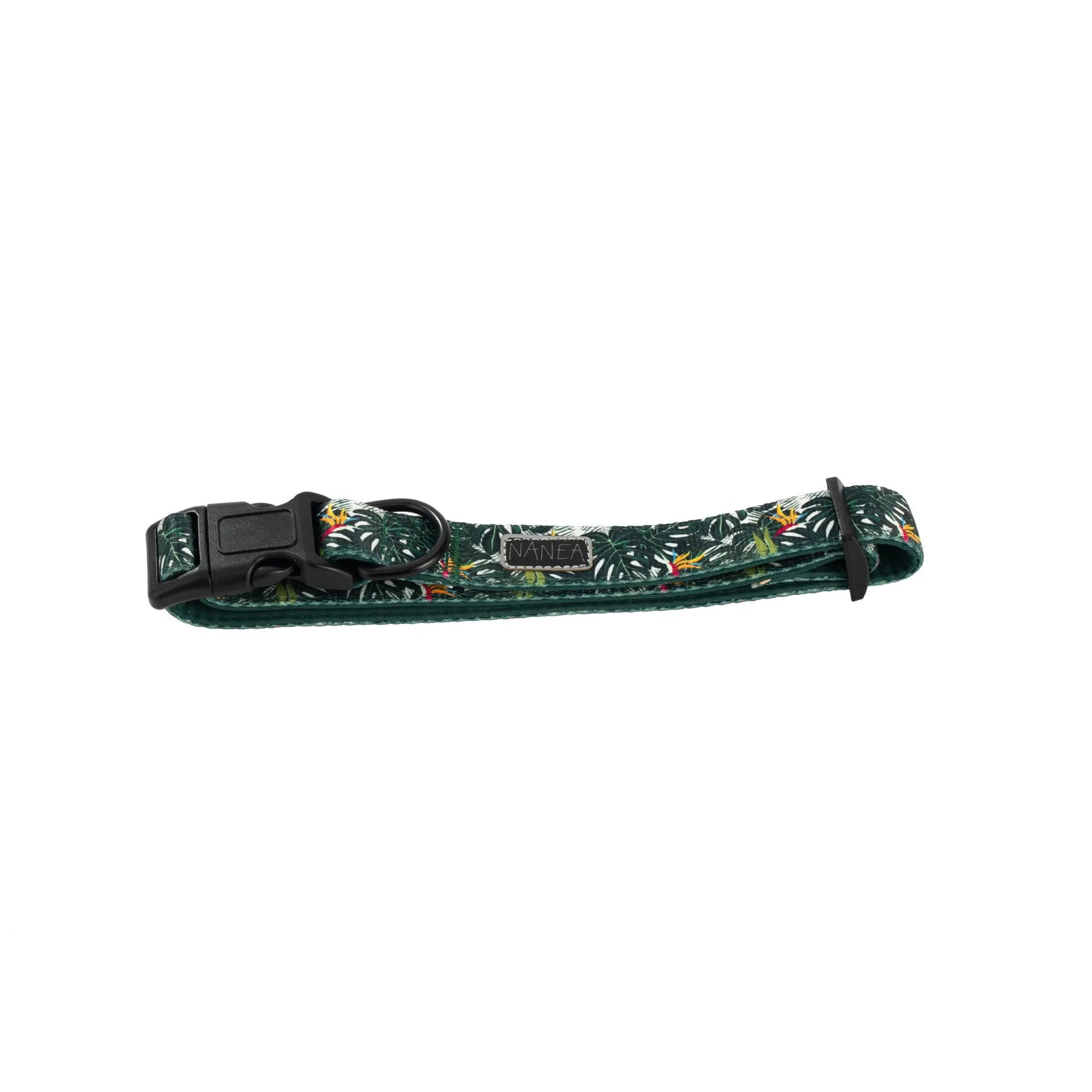 Six-piece cloth dog harness set with chest back, leash, collar, waste bag, bow tie, and scarf in various colours