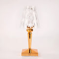 Rose gold plated portable touch projection night light with rechargeable three-colour dimming