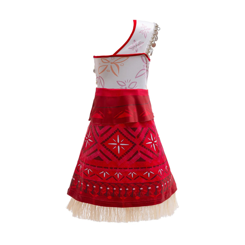White cosplay princess dress made of milk silk fabric for girls performing on stage