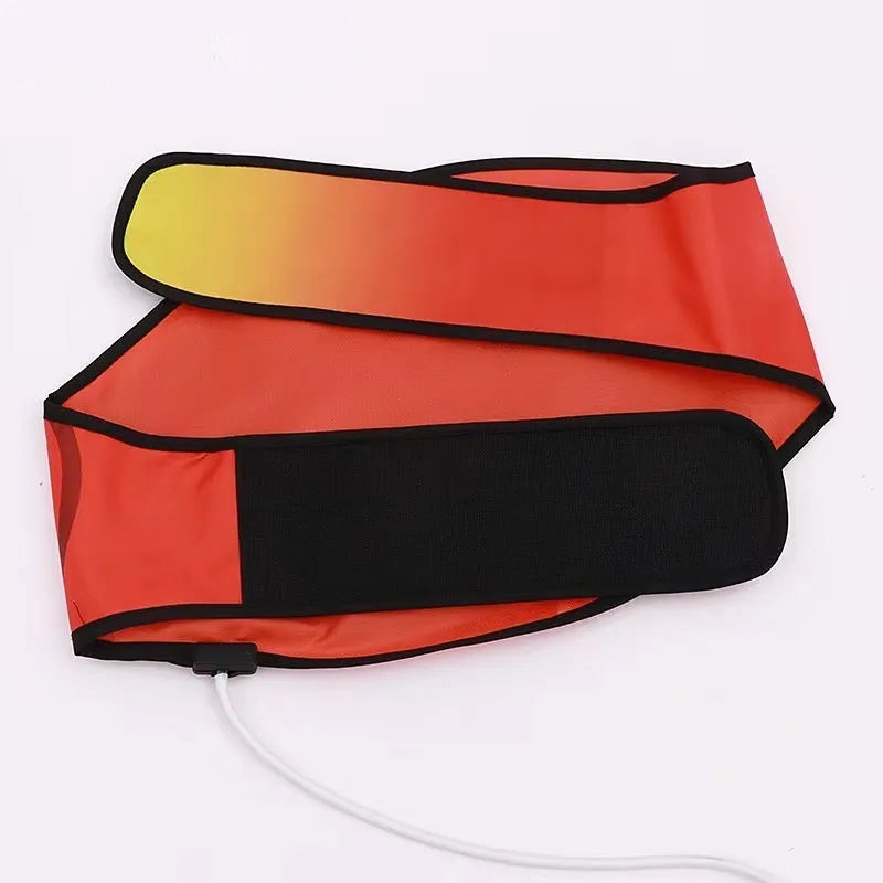 Hot compress waist support belt for sauna massage and fat burning during yoga