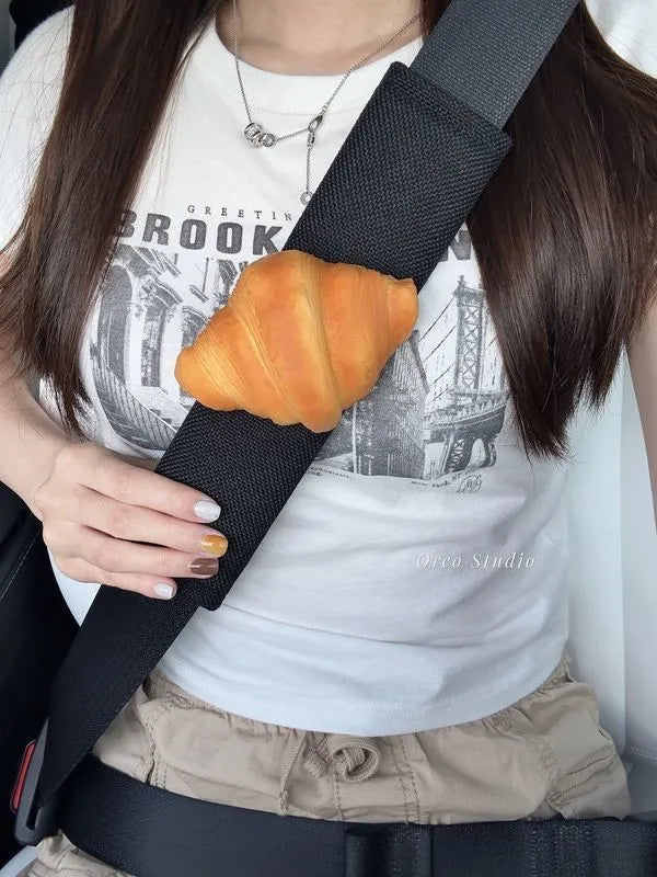Toast bread safety belt shoulder pad for seat belt comfort