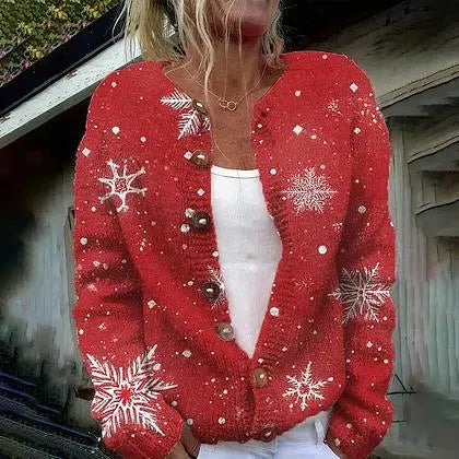 Women's 3D digital printed polyester hoodie jacket regular fit with hood front view