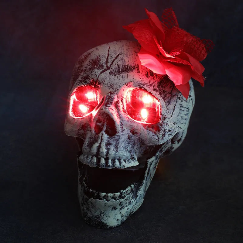 Purple LED skeleton arm hand Halloween stake light for outdoor garden decoration