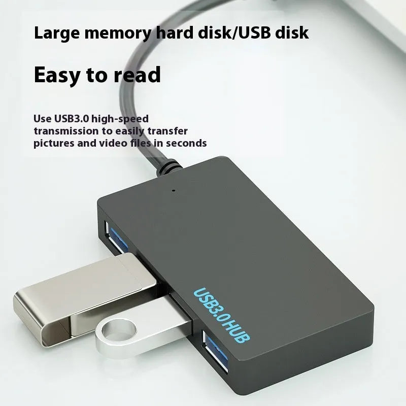 USB 3.0 multi-port computer extender with 20cm cable in pearlescent packaging