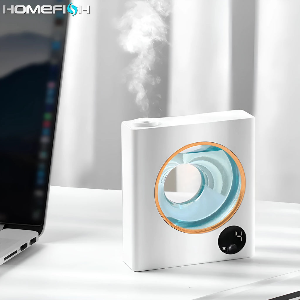 Small white wall-mounted automatic aromatherapy machine for essential oil diffusion