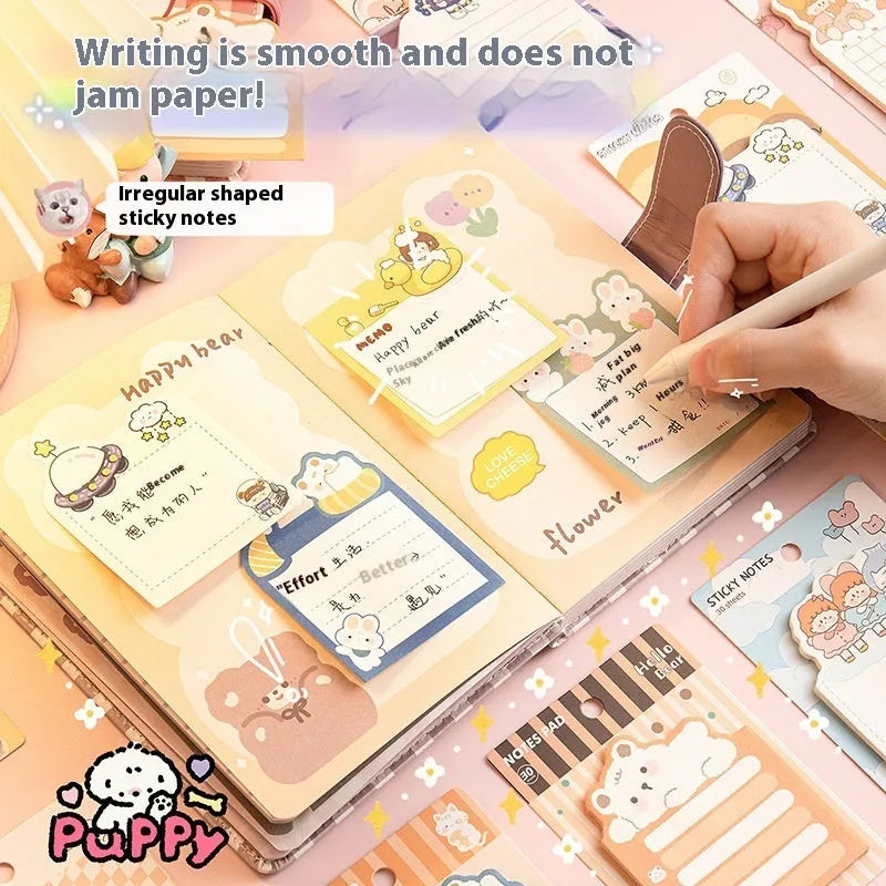 N Times Post Sticky Note tear-able double gummed paper memo pad with Happy Everyday design