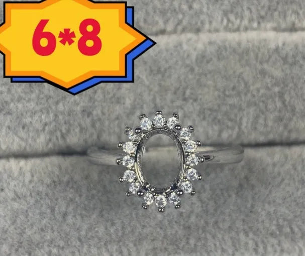 Oval denier ring with five-pointed star design in electroplated copper Korean style jewellery