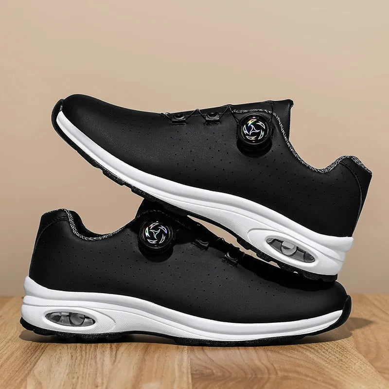 Low-top tennis shoes with mesh upper, composite sole, cross shoulder straps in black or white