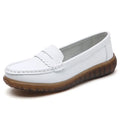 Women's breathable cutout flat shoes with tendon bottom soft sole in beige hollow style