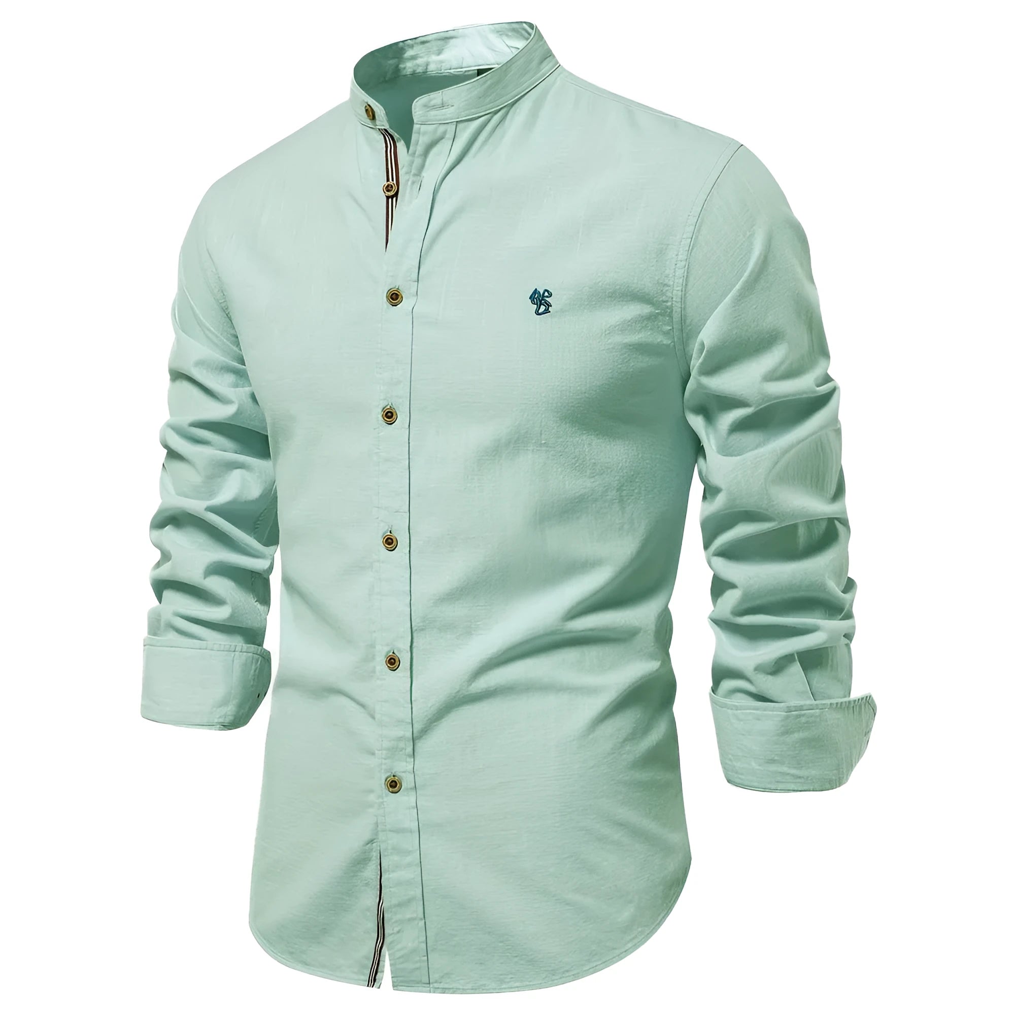 Japanese style long sleeve cotton and linen cardigan shirt for men, solid colour, size XS to 5XL