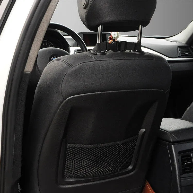 Memory cotton car lumbar support cushion in neutral colour on car seat