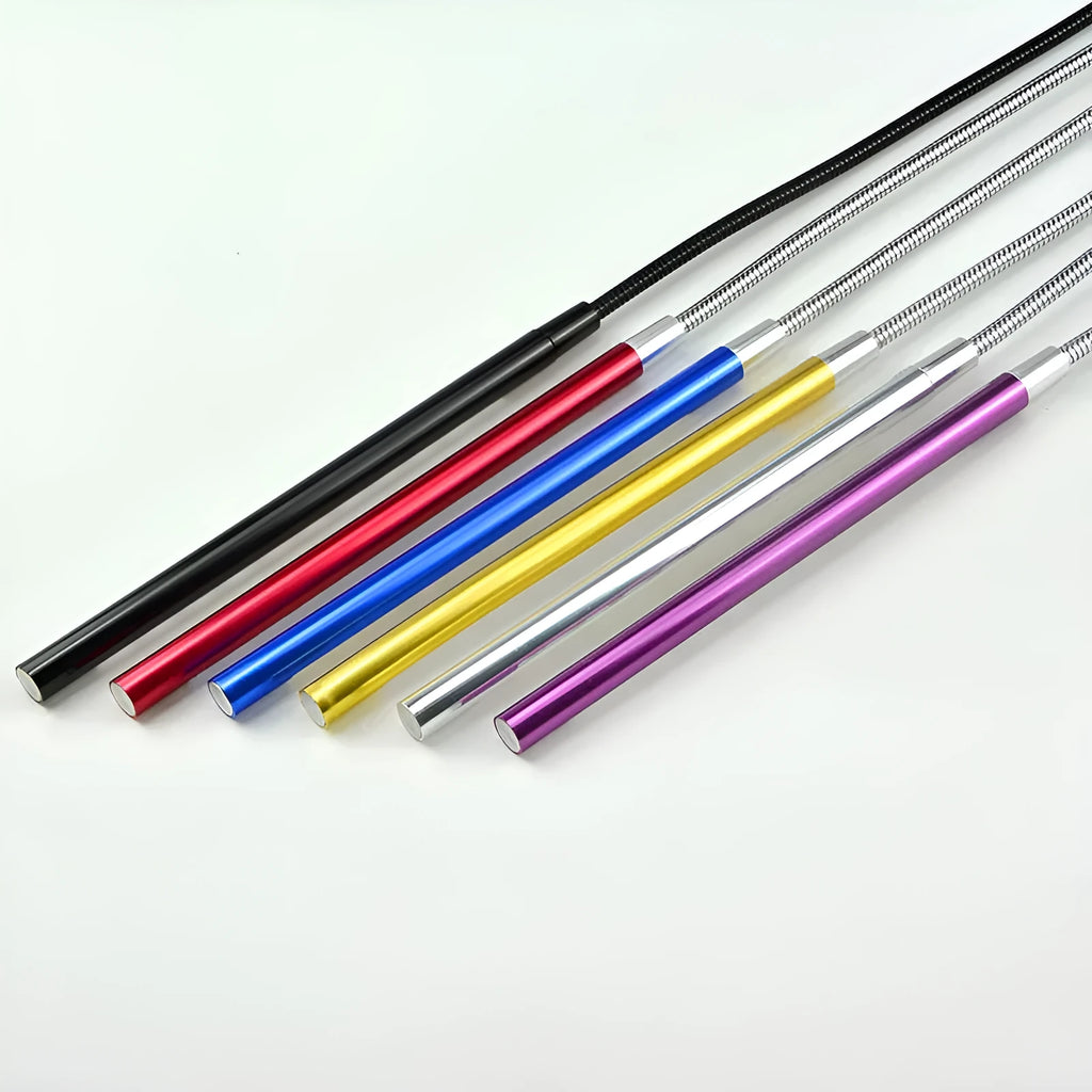 Spiral-shaped aluminium alloy USB LED night light in choice of six colours