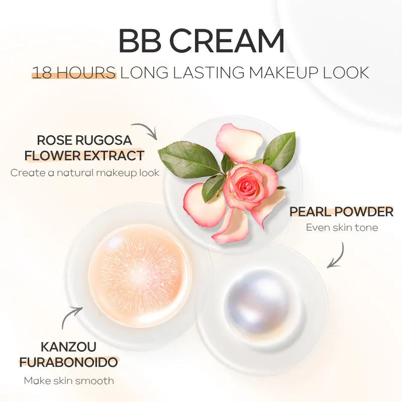 30ml tube of Natural Makeup BB cream in nine shades from Ivory White to Brown.