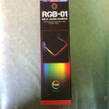Luminous RGB mouse pad with non-slip rubber fabric base in multiple sizes