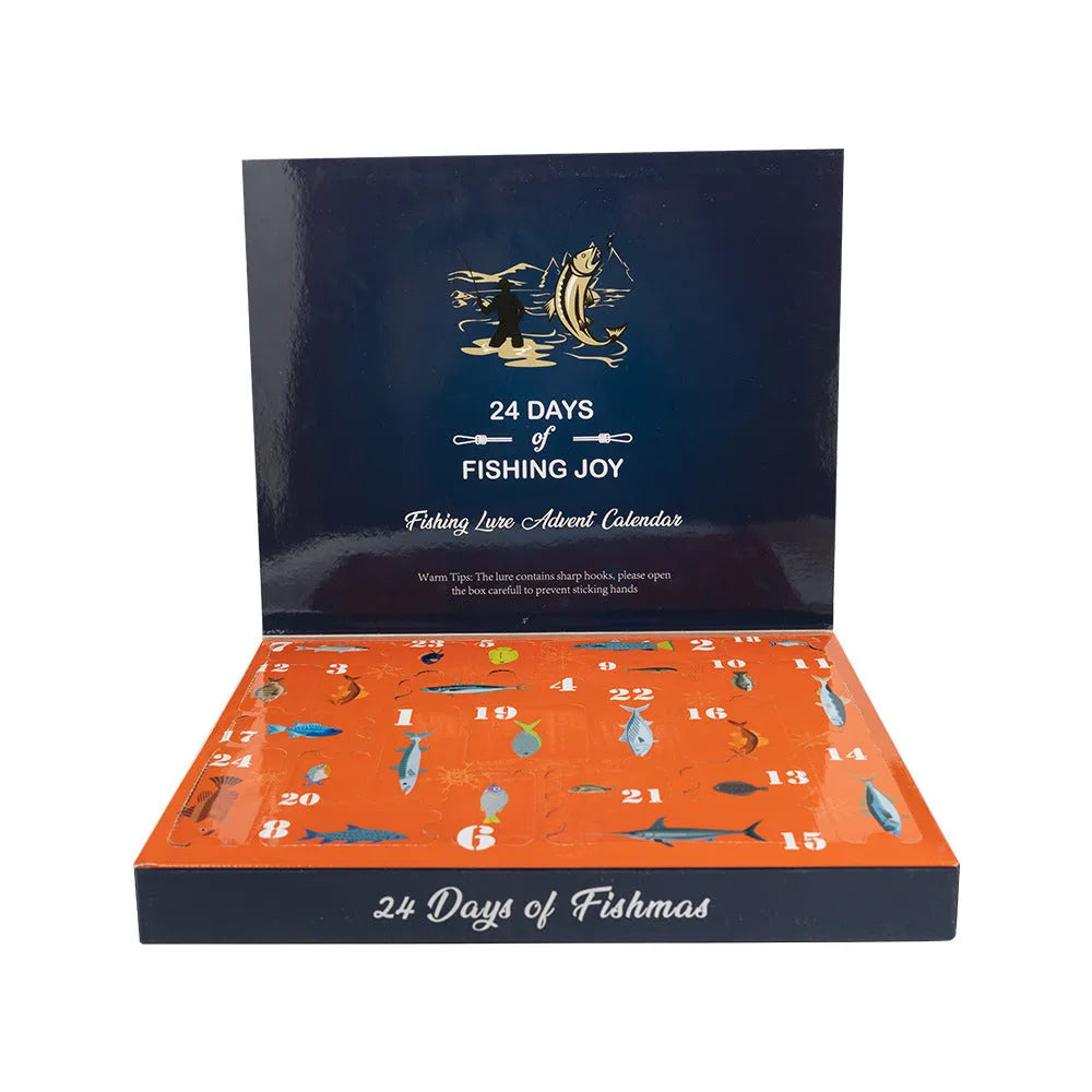 24-piece metal blind box fishing set for mino bog fishing in 01 style colour.