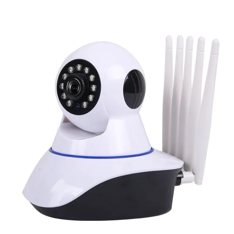 White dome security camera with 2 million pixel resolution for indoor and outdoor wireless surveillance
