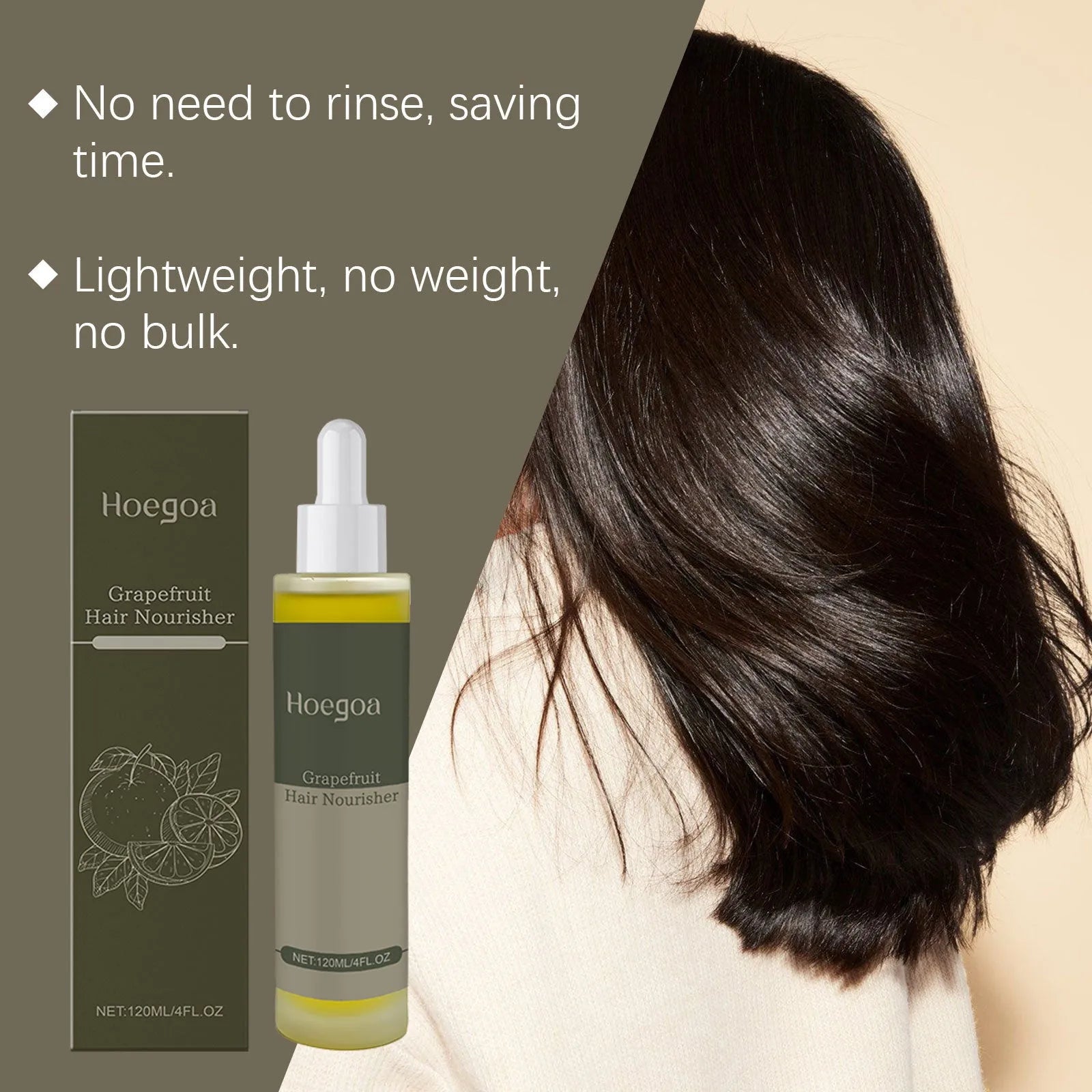 120ml grapefruit hair conditioner bottle with natural oils