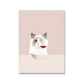 Modern simplicity style canvas wall painting with inkjet print, 40x60cm dimensions with white border edges