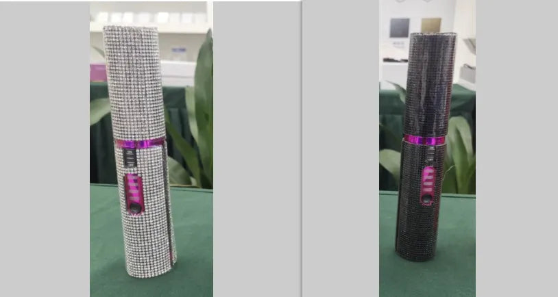 2-in-1 electric USB hair straightening brush with ceramic coating in green