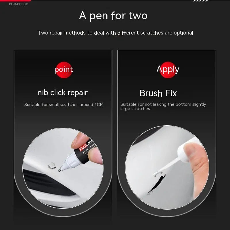 12ml automotive touch-up paint pen with colour-matched paint fixer for vehicle repairs