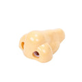 Flesh-coloured geometry-shaped pencil sharpener with big nostril design measuring 58x45x30mm