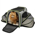 Large capacity cat bag in 600D cation fabric available in small and large sizes with four colour options