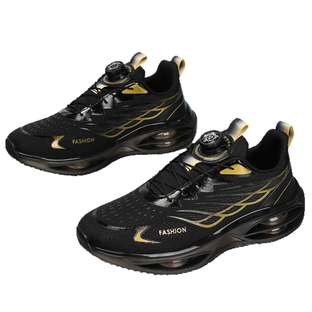 Casual breathable shoes with PU mesh upper, rubber sole, and lace-up front in three colour options