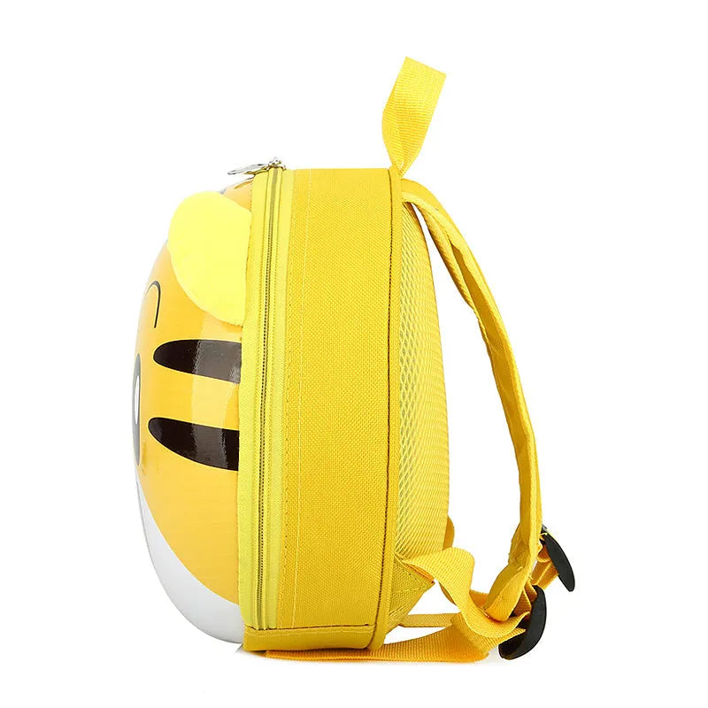 Hard shell children's backpack with cute cartoon animal design for kindergarten boys and girls