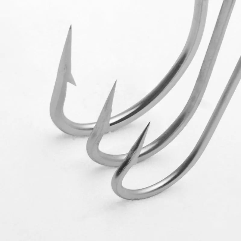 Alloy sea fishing hooks in multiple styles for ocean boat fishing applications