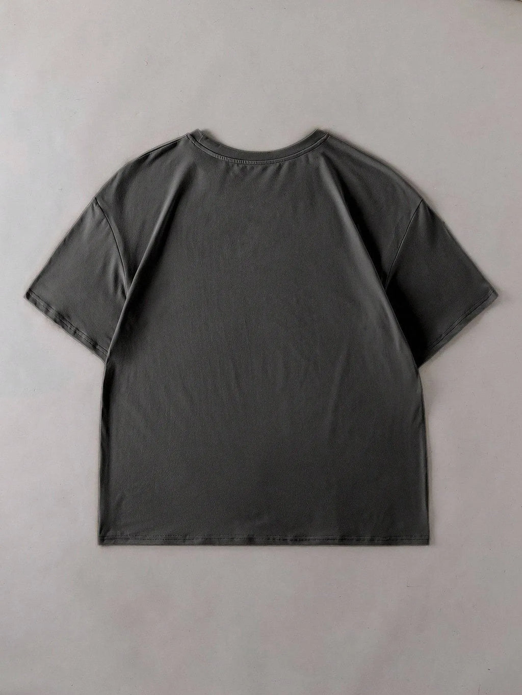 Cotton straight fit summer t-shirt in multiple colours with round neckline