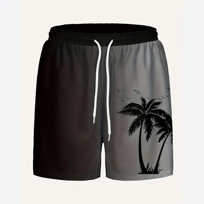 Men's loose fit beach shorts in polyester fabric available in multiple colours and sizes