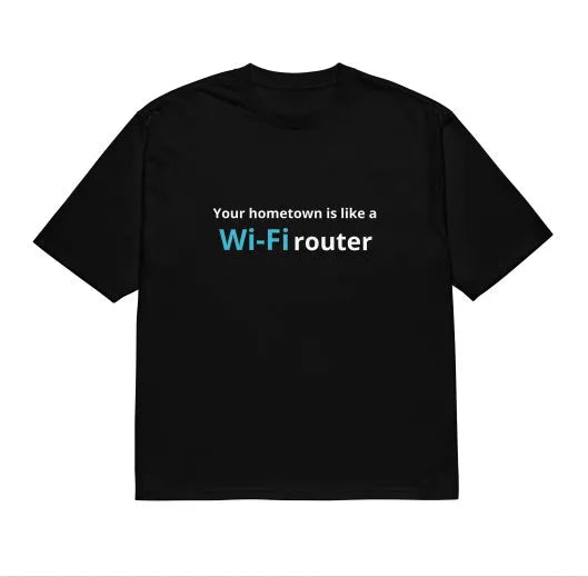Men's black loose fit t-shirt with 3D digital printed cartoon pattern design on front
