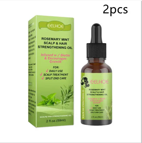 59ml bottle of rosemary mint hair growth fluid for scalp massage and nourishment