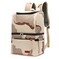 Double layer insulated backpack in Oxford cloth with ice pack compartment and shoulder straps